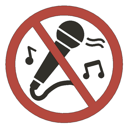 Download 3D printing designs No Karaoke funny sign ・ Cults